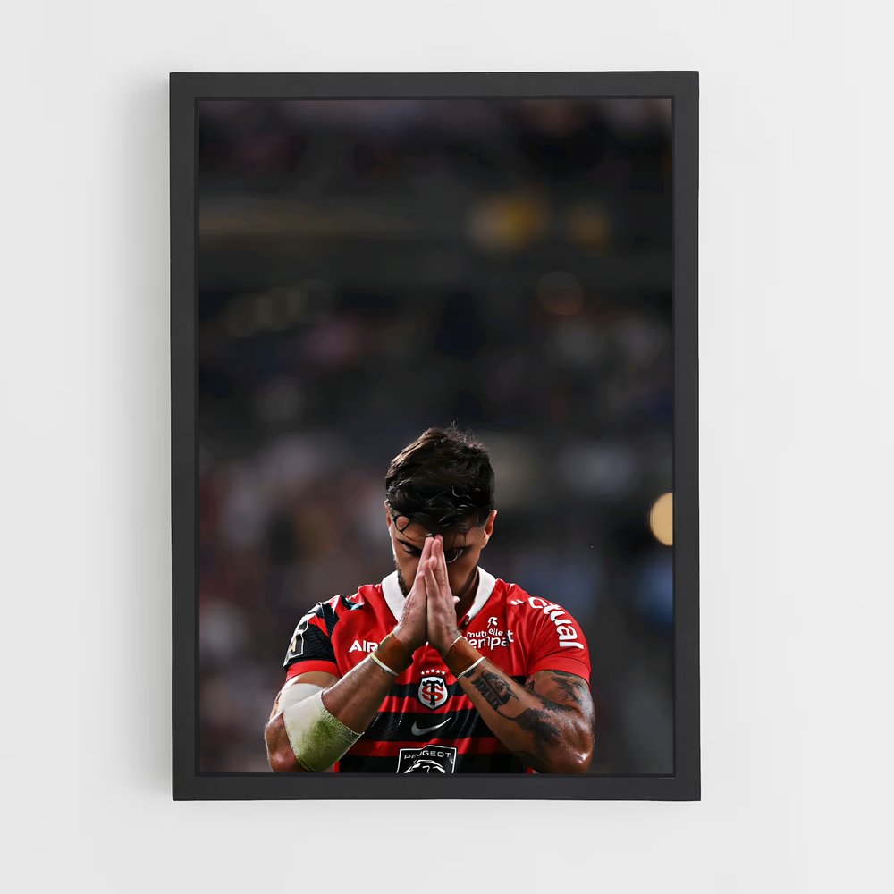 Poster Romain ntamack – affiche Rugby (vue 2)